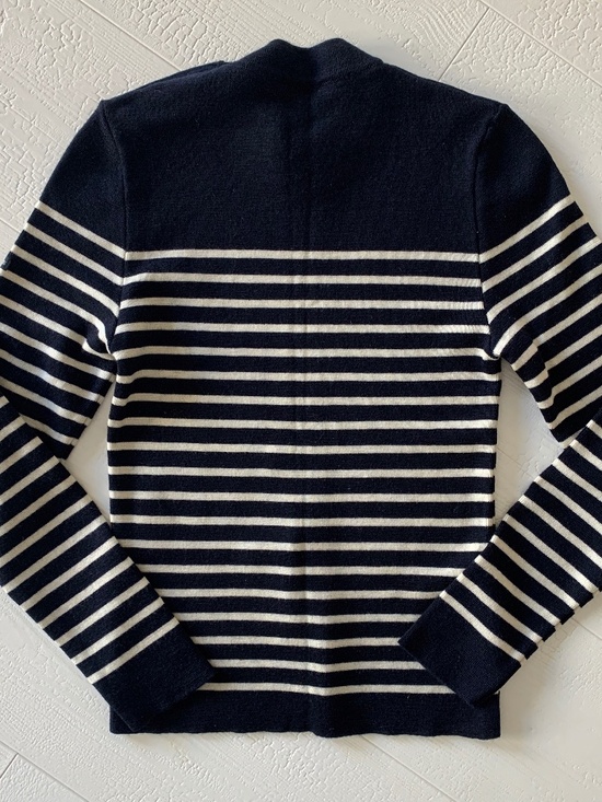 Saint James Sweaters - SAINT JAMES Classic Striped Wool Crewneck Sweater